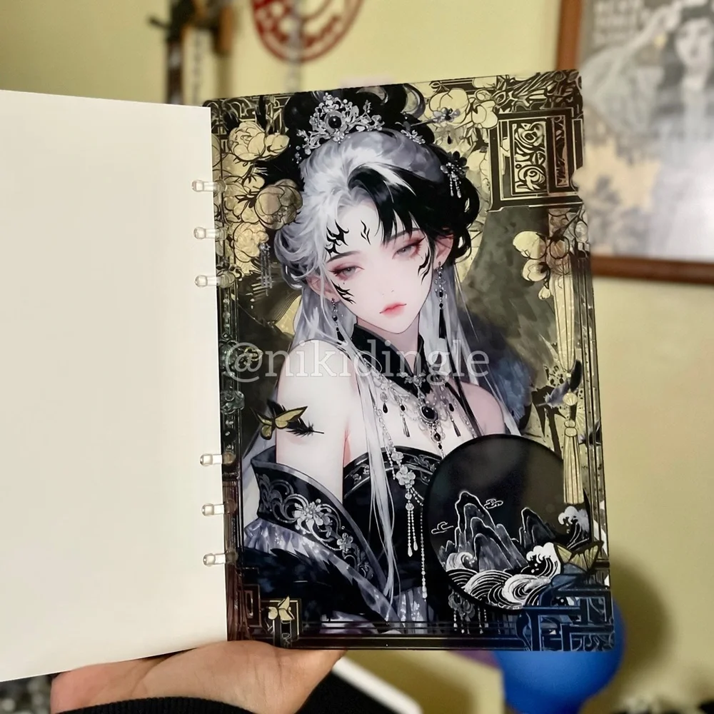 NEW A5 DIY Gothic Notebook Tribal Sigil Charm Shaker Punk Journal Sketchbook